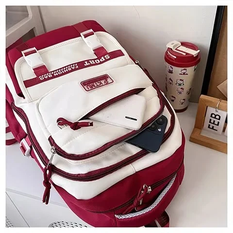Academy Style School Bag Book Bag Lightweight College Student Backpack - Image 3